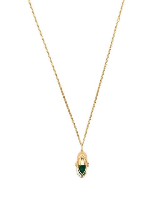 CAPSULE ELEVEN Metallic Capsule Crystal Pendant Necklace