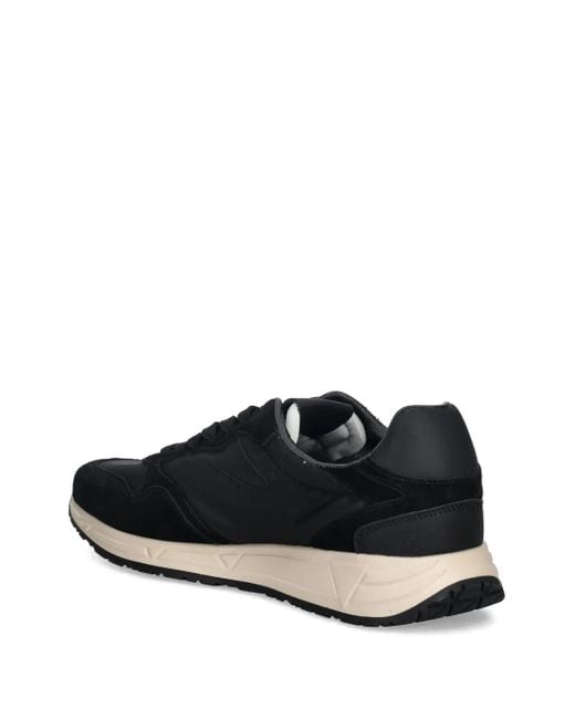 Guess Black Paneled Low-Top Sneakers for men