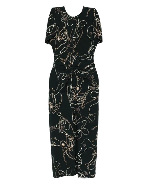 Victoria Beckham プリント ドレス Black
