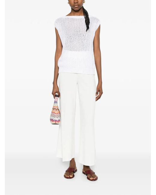 Neera White Sequin Tank Top