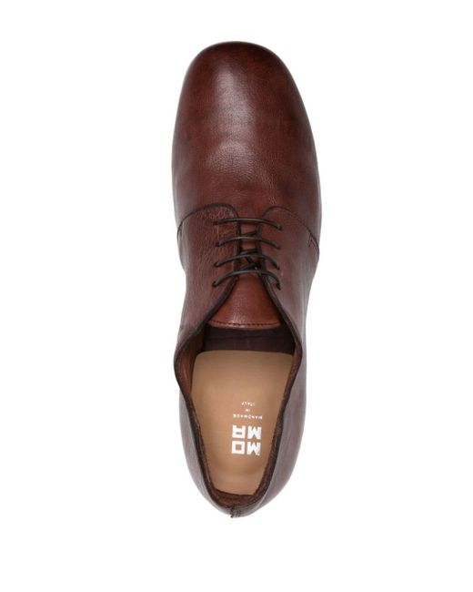 Moma Brown Grained-leather Derby Shoes for men