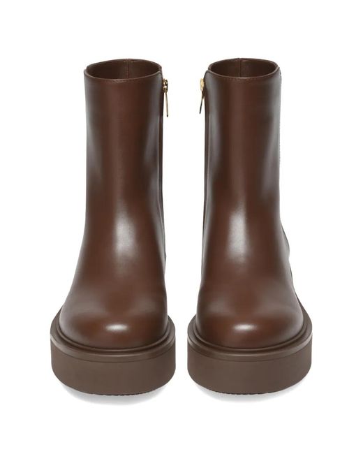 Gianvito Rossi Brown Hiro Platform Boots