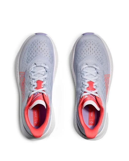 Hoka One One White Mach 6 Running Sneakers