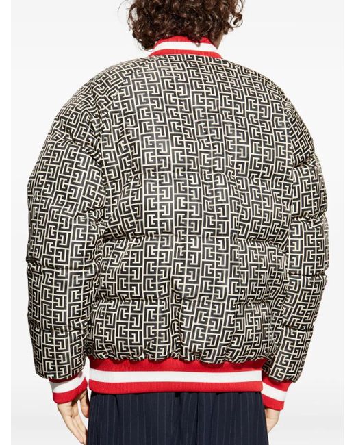 Balmain Wendbare Steppjacke in Red für Herren
