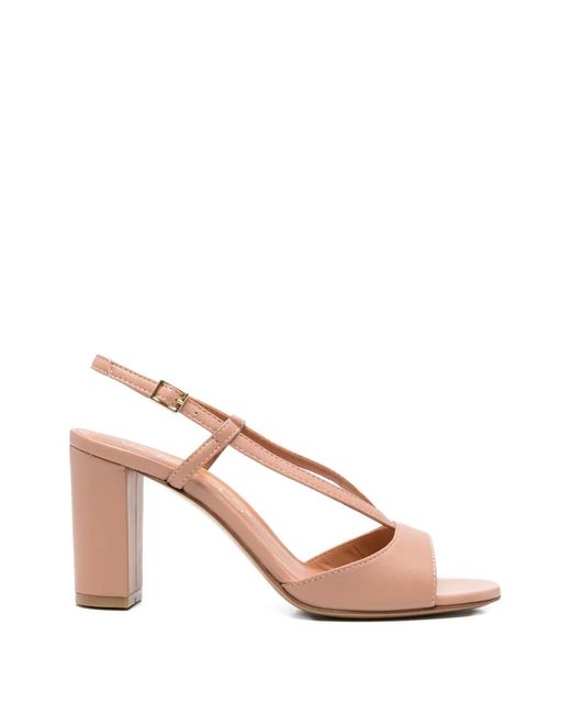 Via Roma 15 Pink Strappy Sandals