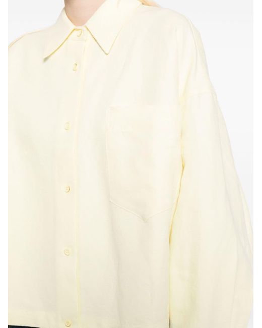 Camicia oversize di JNBY in Natural