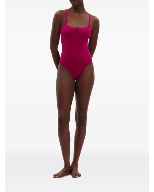 Eres Red Intense V-Neck Swimsuit
