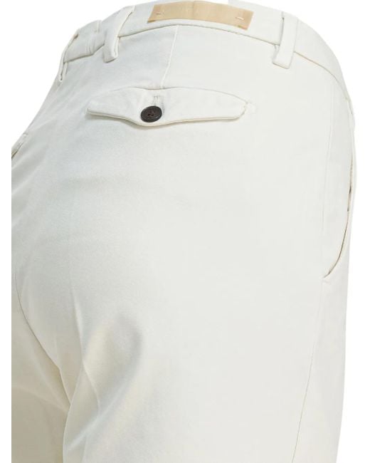 Briglia 1949 White Button Pocket Trousers