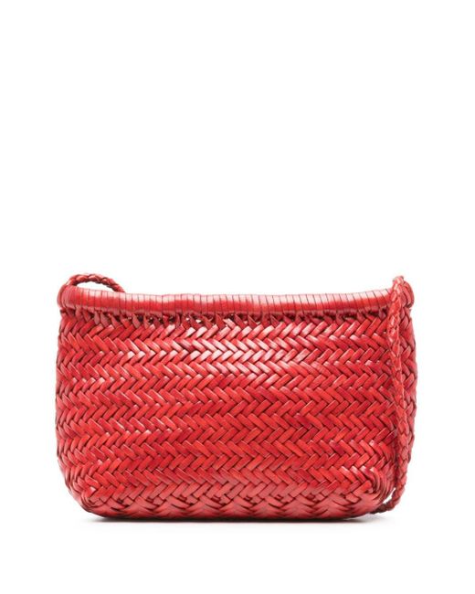 Dragon Diffusion Red Minsu Leather Crossbody Bag