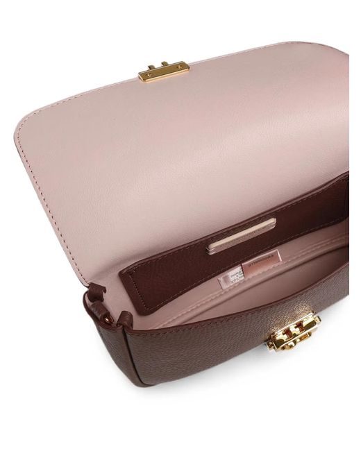 Coccinelle Brown Mini C-Me Lock Shoulder Bag