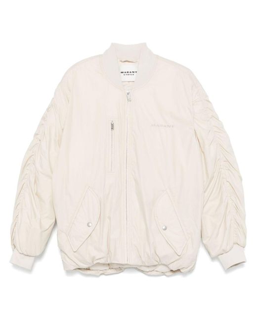 Isabel Marant Natural Coleen Bomber Jacket