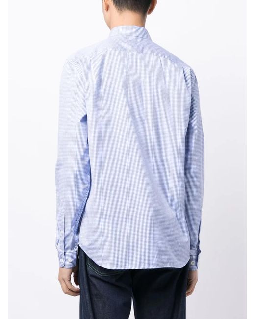 Lacoste Overhemd Met Logopatch in het Blue voor heren