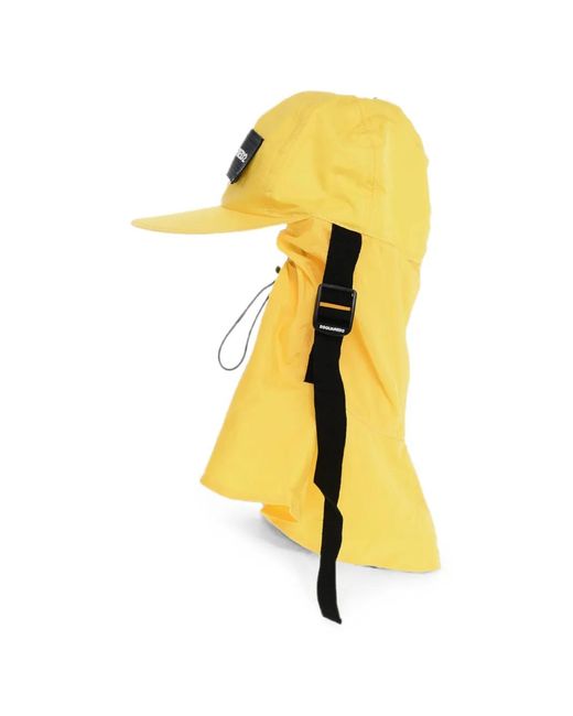 DSquared² Yellow Drawstring Hat