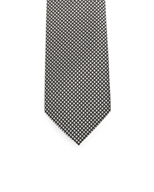 Tom Ford White Micro-Pattern Tie for men