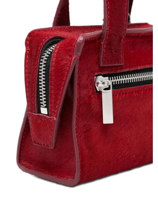 SAPIO Red Mini Zip-Pocket Tote Bag