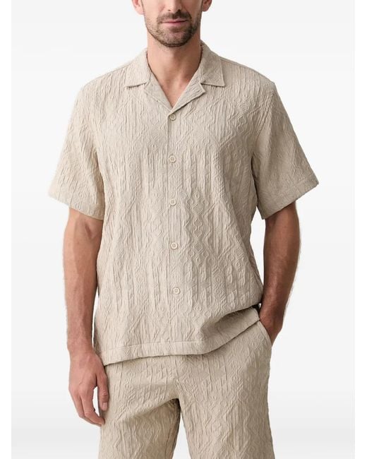Lindbergh Natural Short-Sleeve Shirt for men