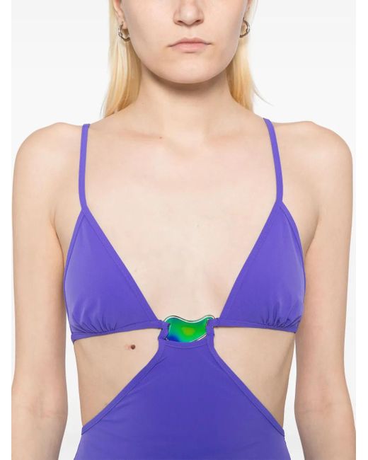 Christopher Esber Purple Lycra Dress