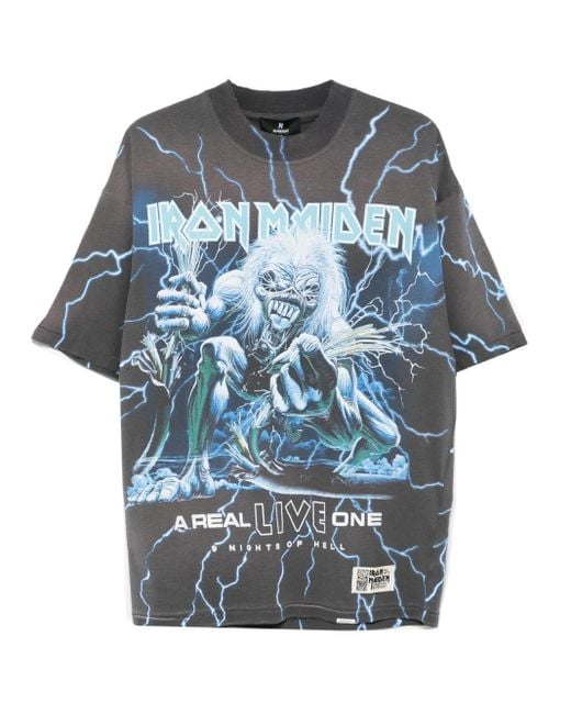 Represent Iron Maiden A Real Live One T-Shirt in Blue für Herren