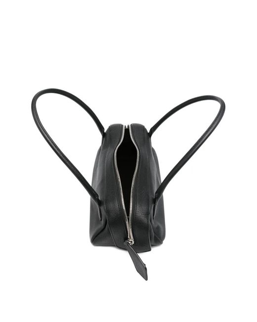 MINOBOSSI Black Anna Leather Tote Bag