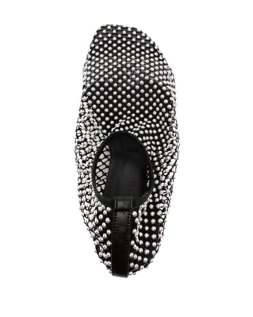 Christopher Esber White Minette Stud Micro Heel Pumps