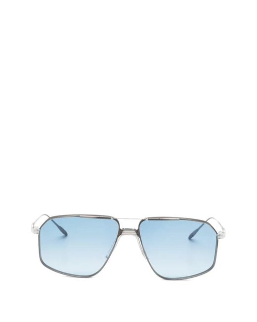 Jacques Marie Mage Blue Browline Jagger Sunglasses