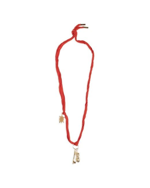 Givenchy White Charms Necklace