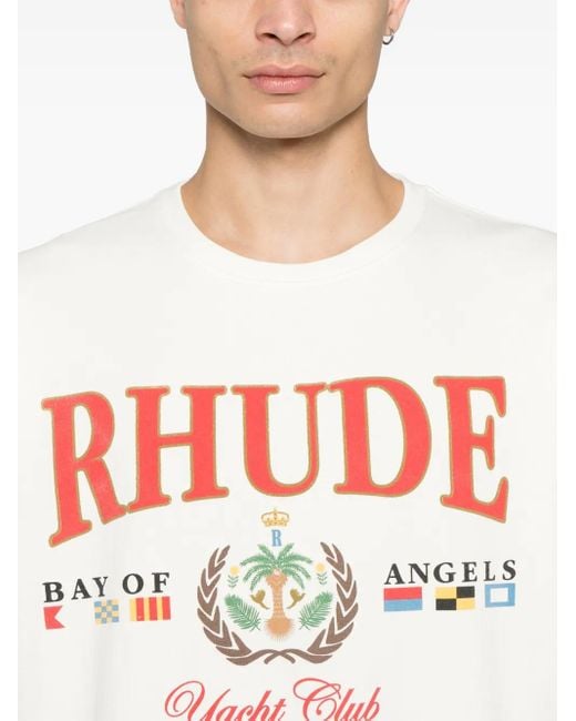 T-Shirt À Imprimé Graphique Rhude pour homme en coloris White