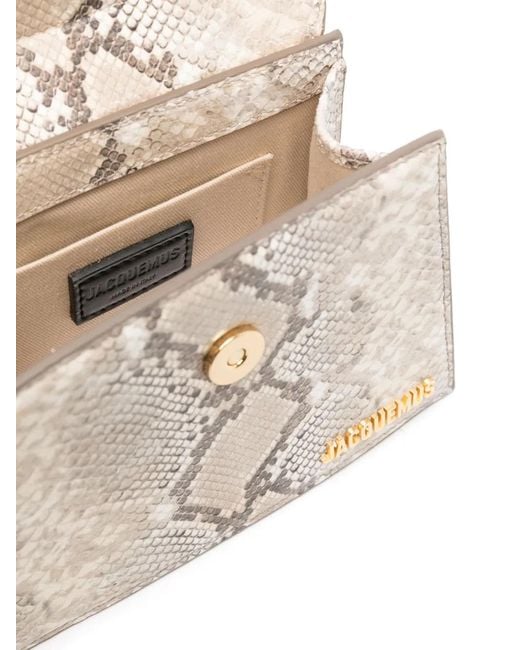 Jacquemus White Le Chiquito Moyen Boucle Tote Bag