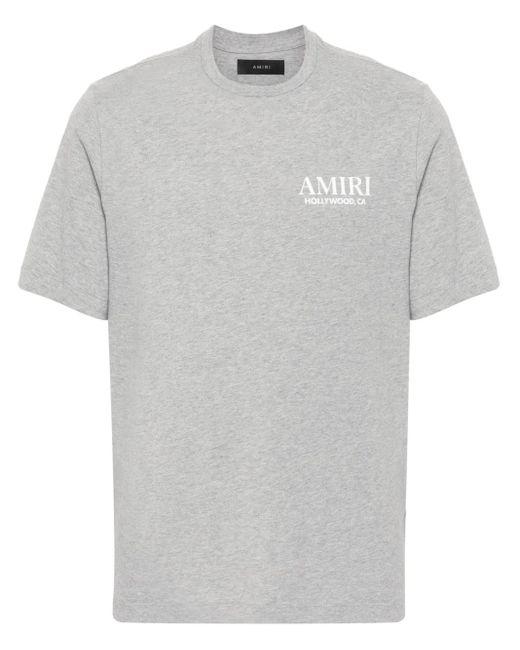 Amiri Gray Bones Stacked Mini Tee for men