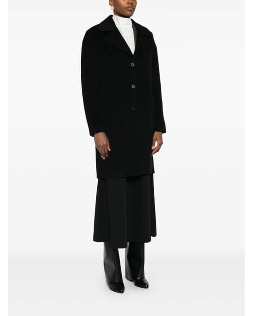 Anine Bing Black Button-Front Coat