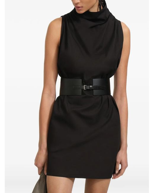 MARCELLA Black Robe Minna À Coupe Courte