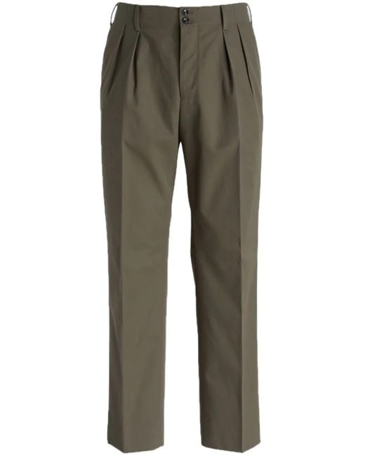 PT Torino Gray Pleated Trousers for men