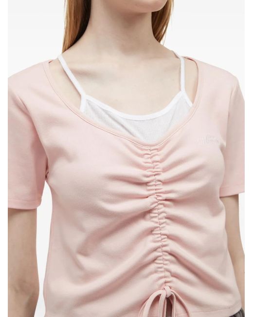 Musium Div. レイヤード Tシャツ Pink