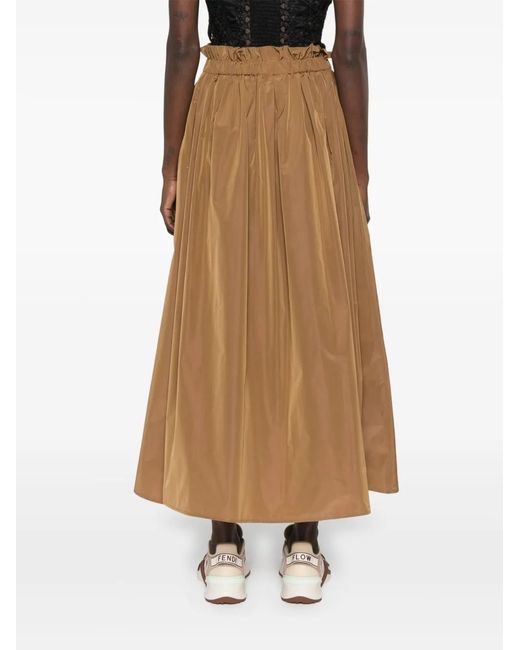 Herno Rok Met Elastische Tailleband in het Natural