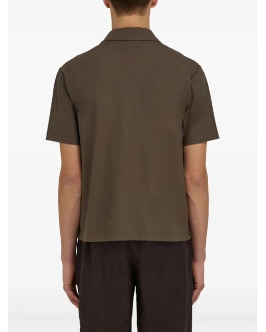 Ferragamo Brown Signature Cotton Polo Shirt for men