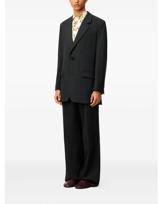 AMI Black Double-Breasted Wool Jacket for men