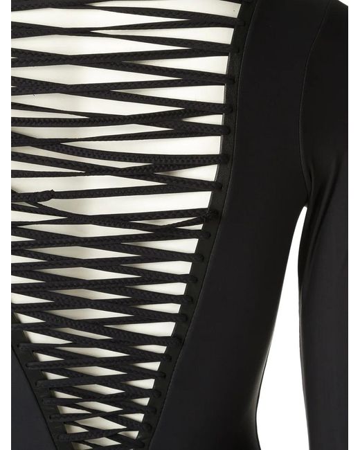 Amir Slama Black Strappy Swimsuit