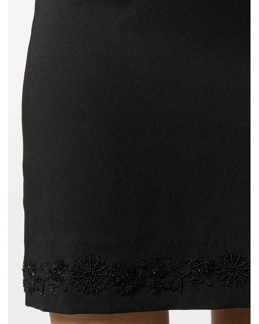 DSquared² Black Bead Embellished Mini Dress