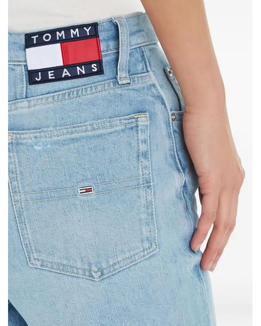 Pantaloni Dritti Crop di Tommy Hilfiger in Blue