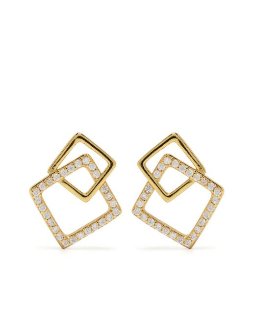 Orecchini Con Strass di Hzmer Jewelry in Metallic