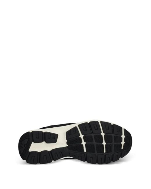 Stepney Workers Club Black Mesh-Panelled Running Shoes for men