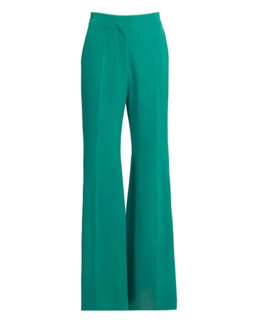 Elie Saab Green Flared Trousers