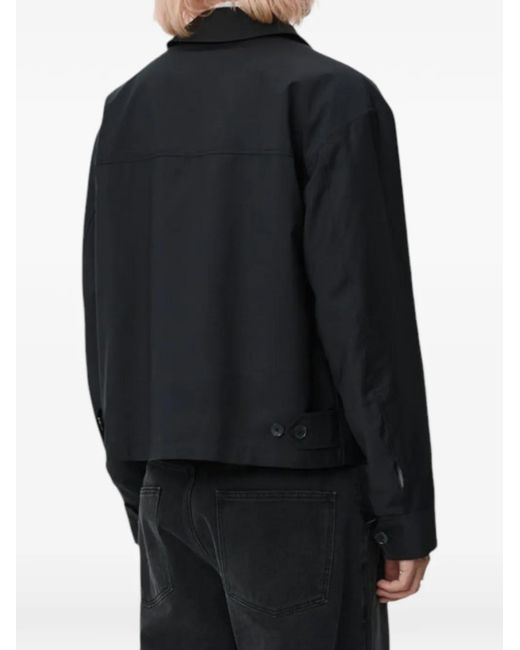 mfpen Black Mail Zip-Up Jacket for men