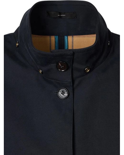 Paul Smith Blue Hooded Coat