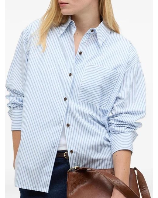 Barbour Blue Polly Striped Shirt