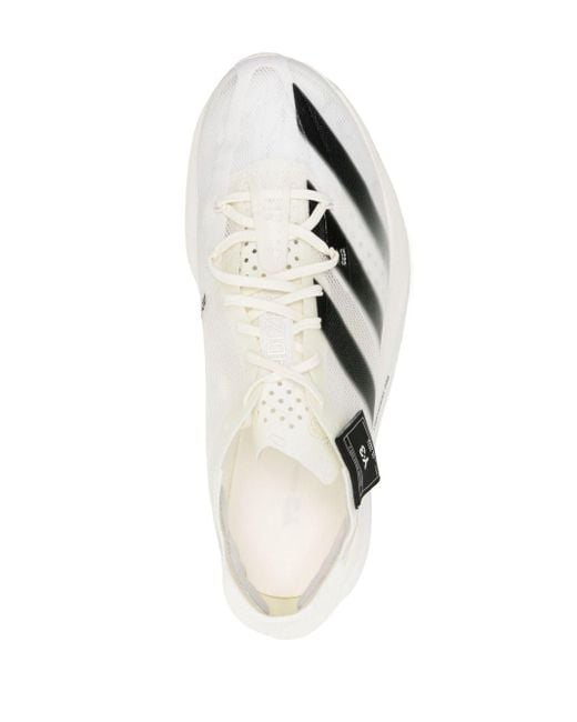 Y-3 White Adizero Adios Pro 3.0 Mesh Sneakers for men