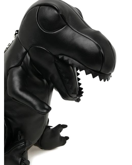 Maison Mihara Yasuhiro Black Dolls Dinosaur Shoulder Bag for men