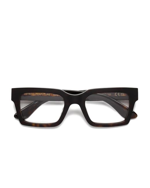 Retrosuperfuture Black Eckige Numero 144 Brille