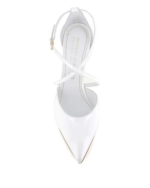 Antonio Barbato Maestri Veneziani White Pointed-Toe Leather Pumps