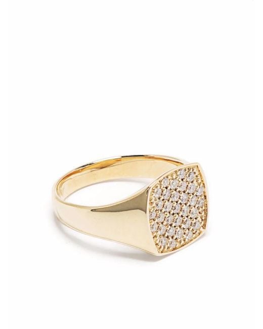 Tom Wood White 9Kt Mini Cushion Diamond Ring